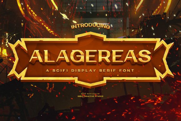 Alagereas: Sci-Fi Display Serif Font