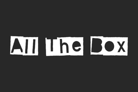 All the Box Font for Creative Projects
