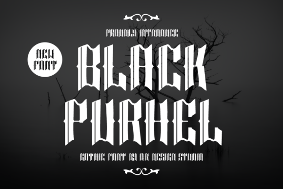 Black Purhel Font for Elegant Branding
