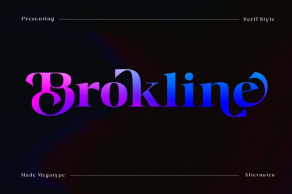 Brokline: A Serif Font for Creative Makers