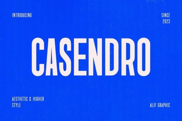 Casendro: A Bold Font for Business Branding
