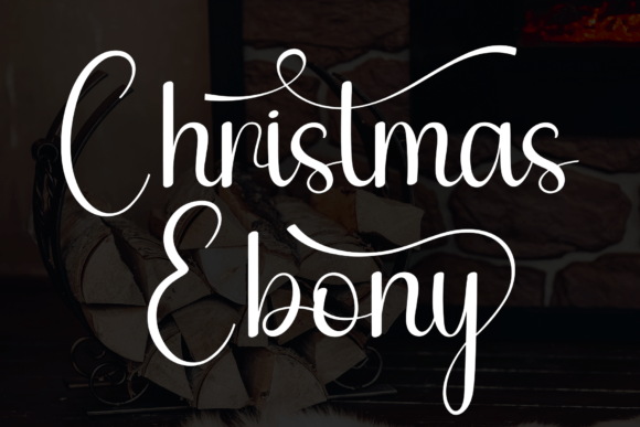 Christmas Ebony Font for Business Branding
