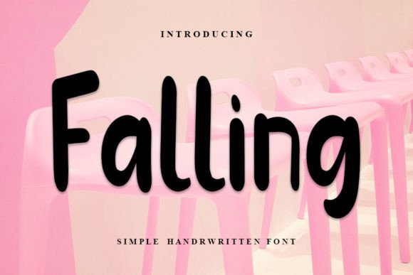 Falling Font for Business Branding