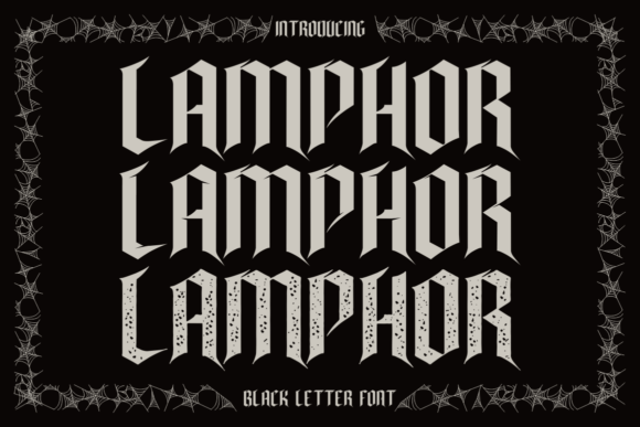 Lamphor: A Gothic Font for Editorial Design