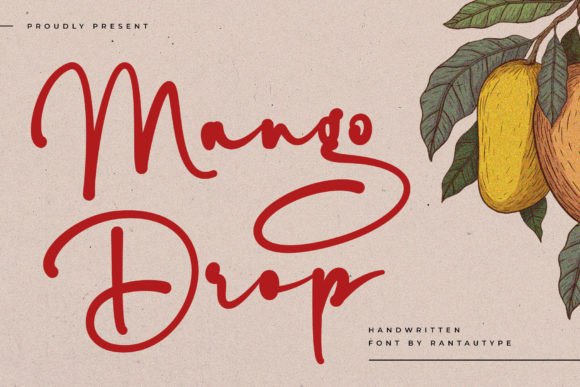 Mango Drop Font for Modern Web Design