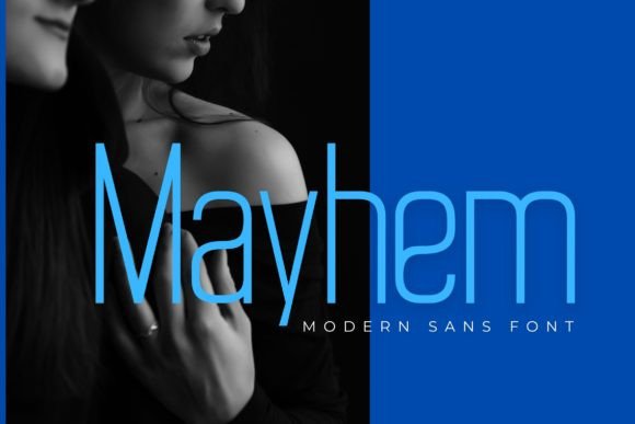 Mayhem Font: Modern Display Sans Serif