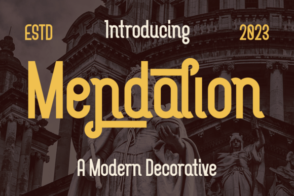 Mendalion: A Bold Font for Creative Projects