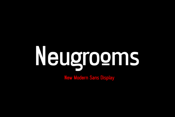 Neugrooms Font for Creative Makers