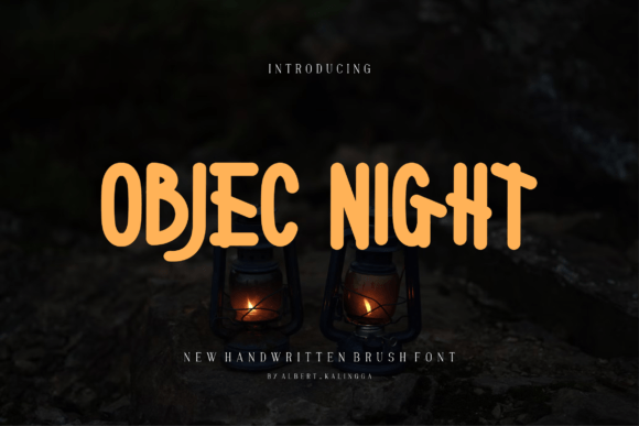 Objec Night Font: Bold Display Type