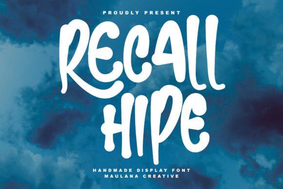 Recall Hipe: A Handwritten Font for Creative Projects