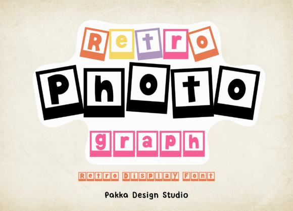 Retro Photograph Font for Creative Projects
