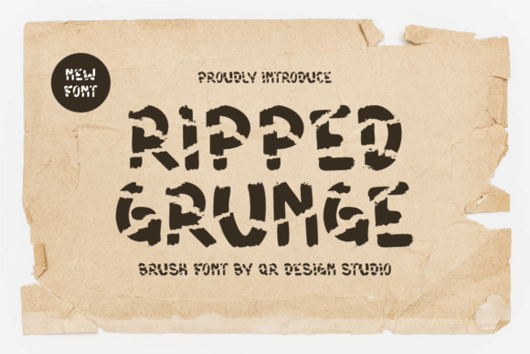 Ripped Grunge Font for Web Design
