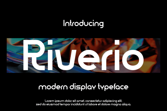 Riverio Font for Editorial Design