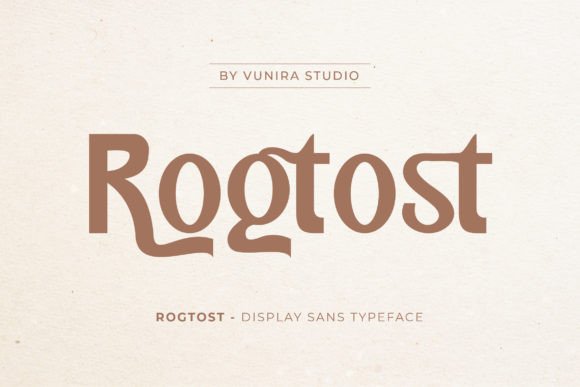 Rogtost Font: Elegant Display Type