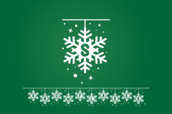 Snowflakes String Font