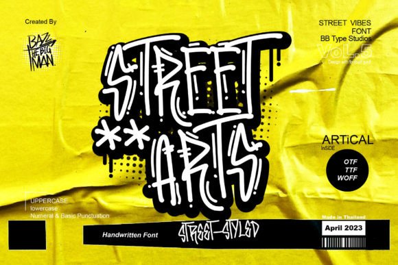 Street Arts Font for Web Design