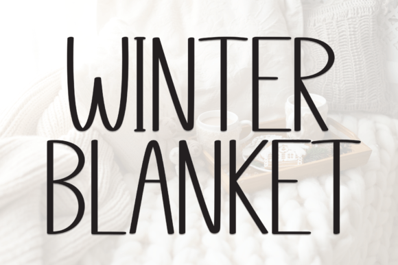 Winter Blanket Font for Creative Makers