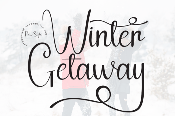 Winter Getaway Font for Creative Projects