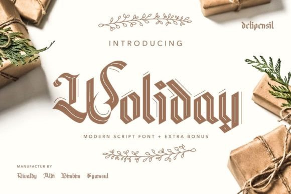 Woliday Font: A Handwritten Delight